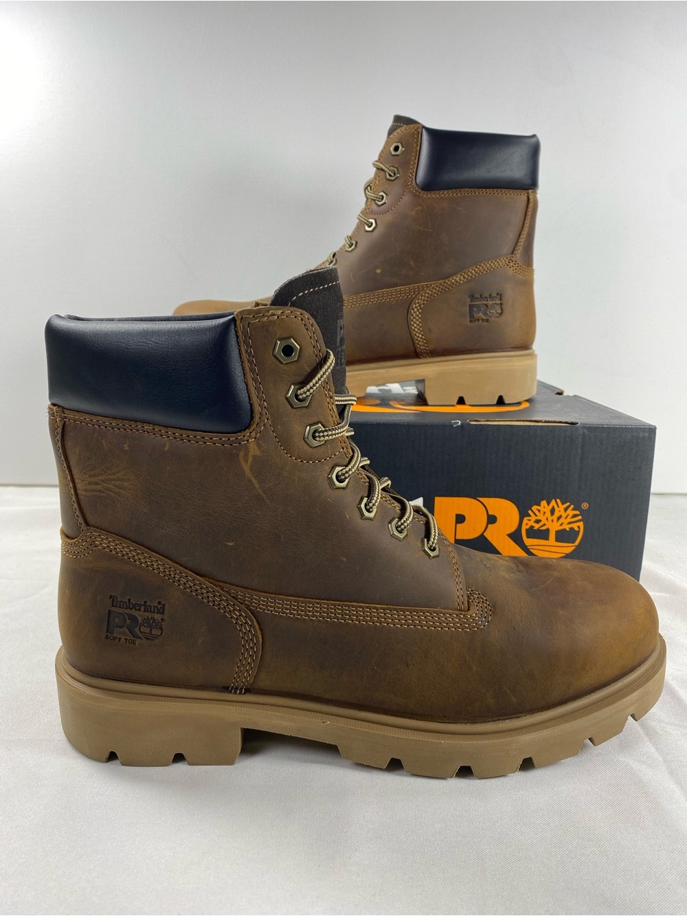 Timberland PRO Sawhorse 6” Mens 11/12/13M Brown Soft Toe EH Work Boots A99160